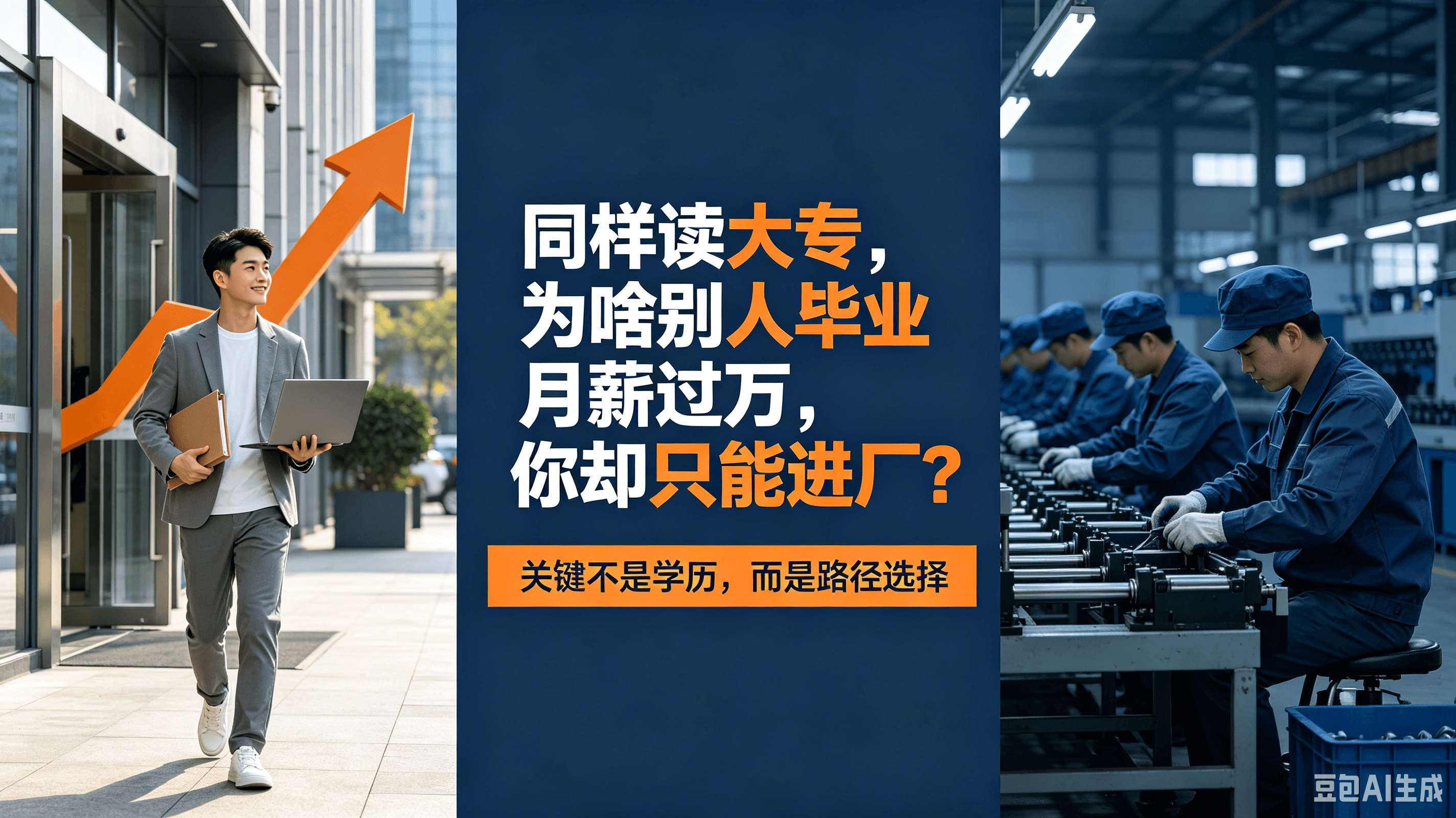 同样读大专